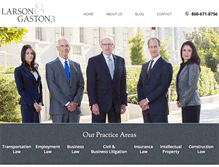 Tablet Screenshot of larsongaston.com